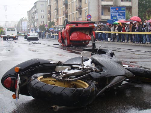 Foto: accident simulare - Baia Mare (c) eMaramures.ro